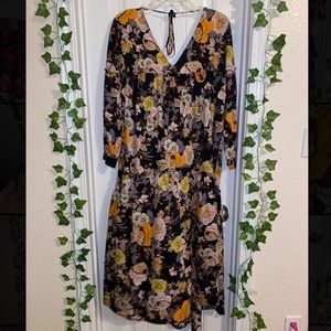 Floral Midi Hi-Low Dress